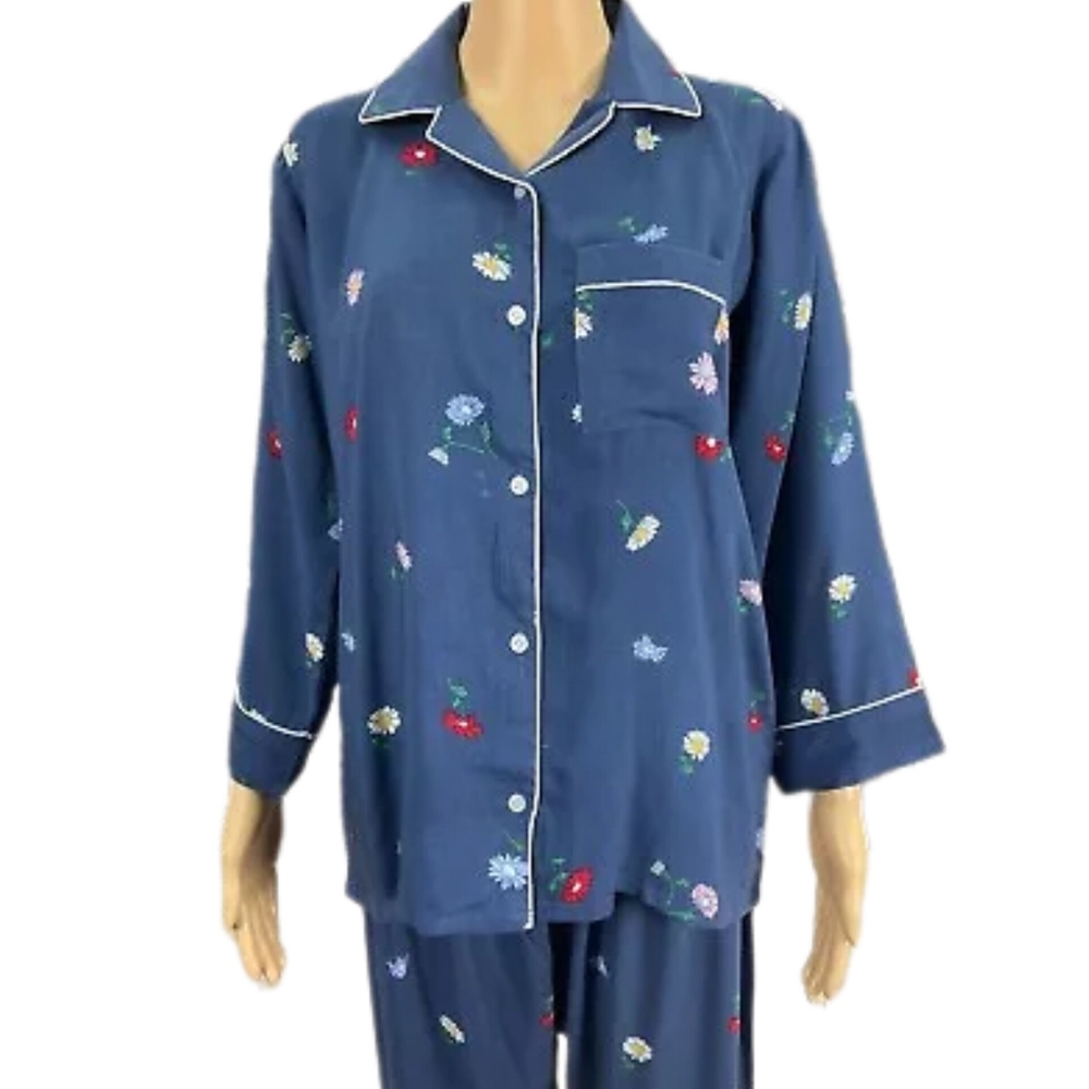 WOMEN LINEN SLEEPING 2 PIECE SUIT READY TO WEAR in XL Size